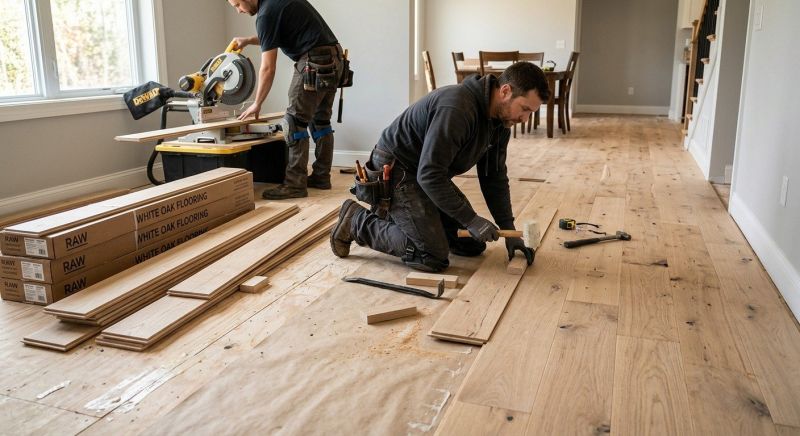 Oak Floor Replacement in Manassas, VA